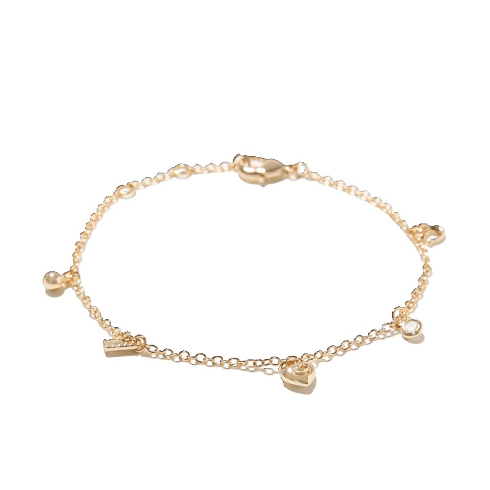 Coach Gold Charm Bracelet